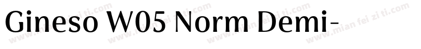 Gineso W05 Norm Demi字体转换